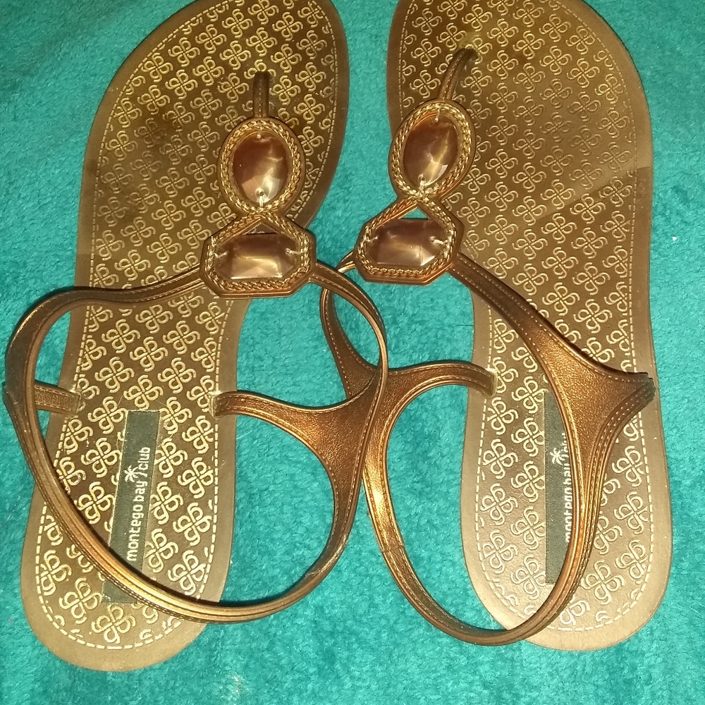 Montego Bay Club Bronze Sandals 9.5